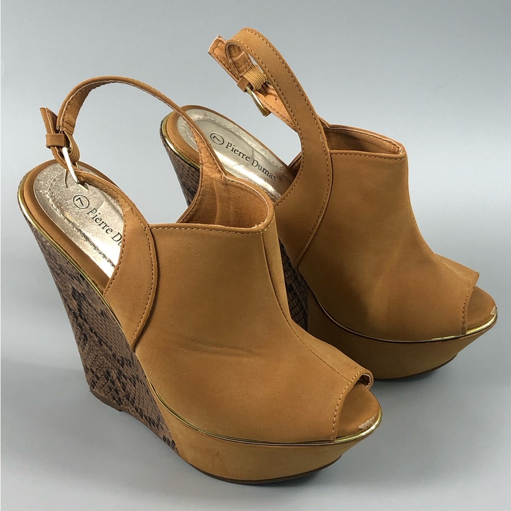 Pierre Dumas Women’s Peep Toe Wedge Size 7